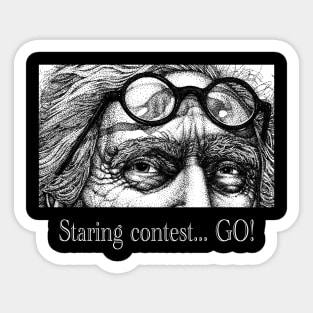 Staring Contest Sticker